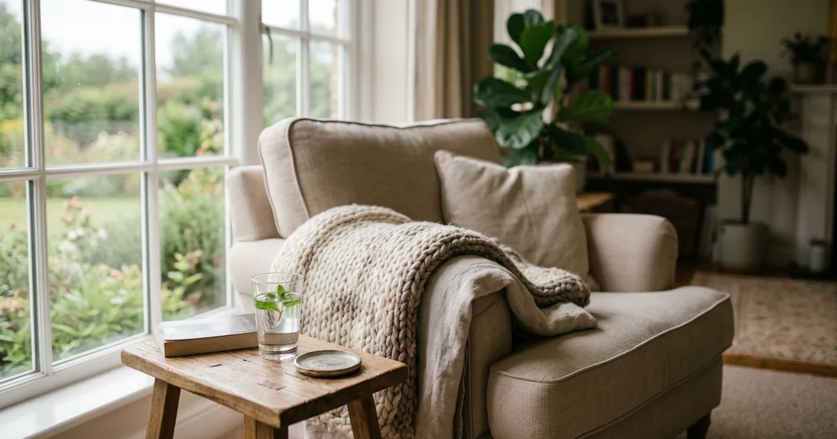 Person resting comfortably at home recovering after dental sedation appointment